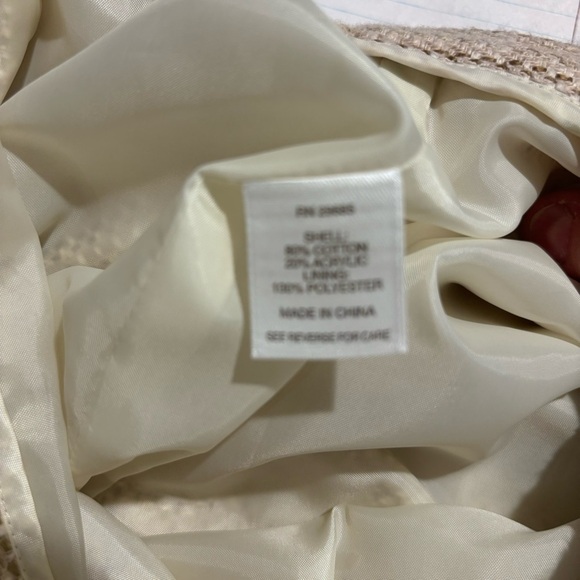 PENDLETON Sz 6 Jacket Sz 8 Skirt Suit Lined Tweed Hook Closure Shoulder Pads - Picture 10 of 15